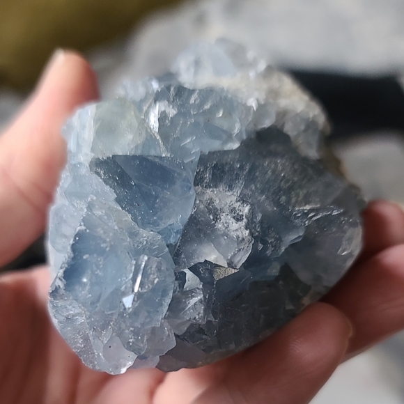 RARE BLUE Celestite crystal Chunk - Picture 6 of 8